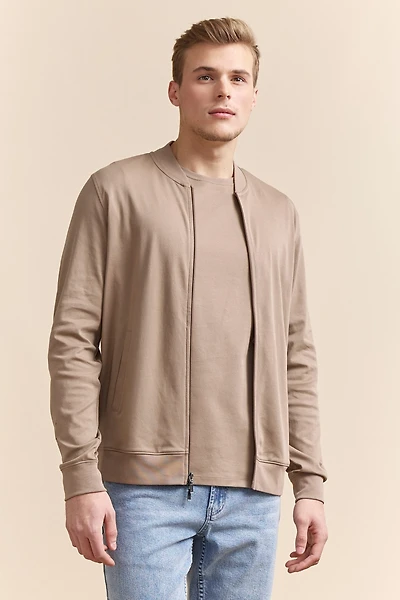 Cardigan pima coton