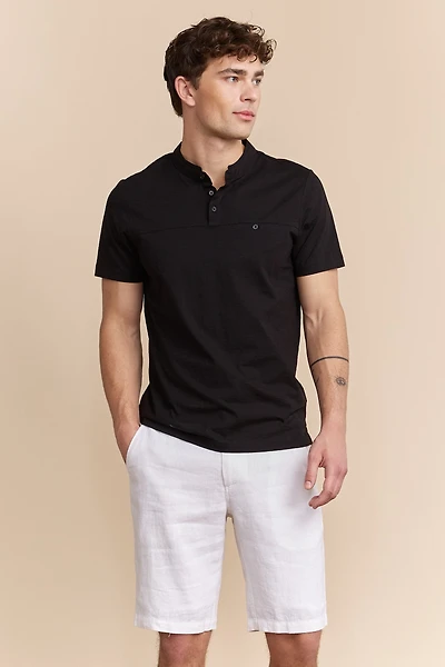 Henley t-shirt with pocket