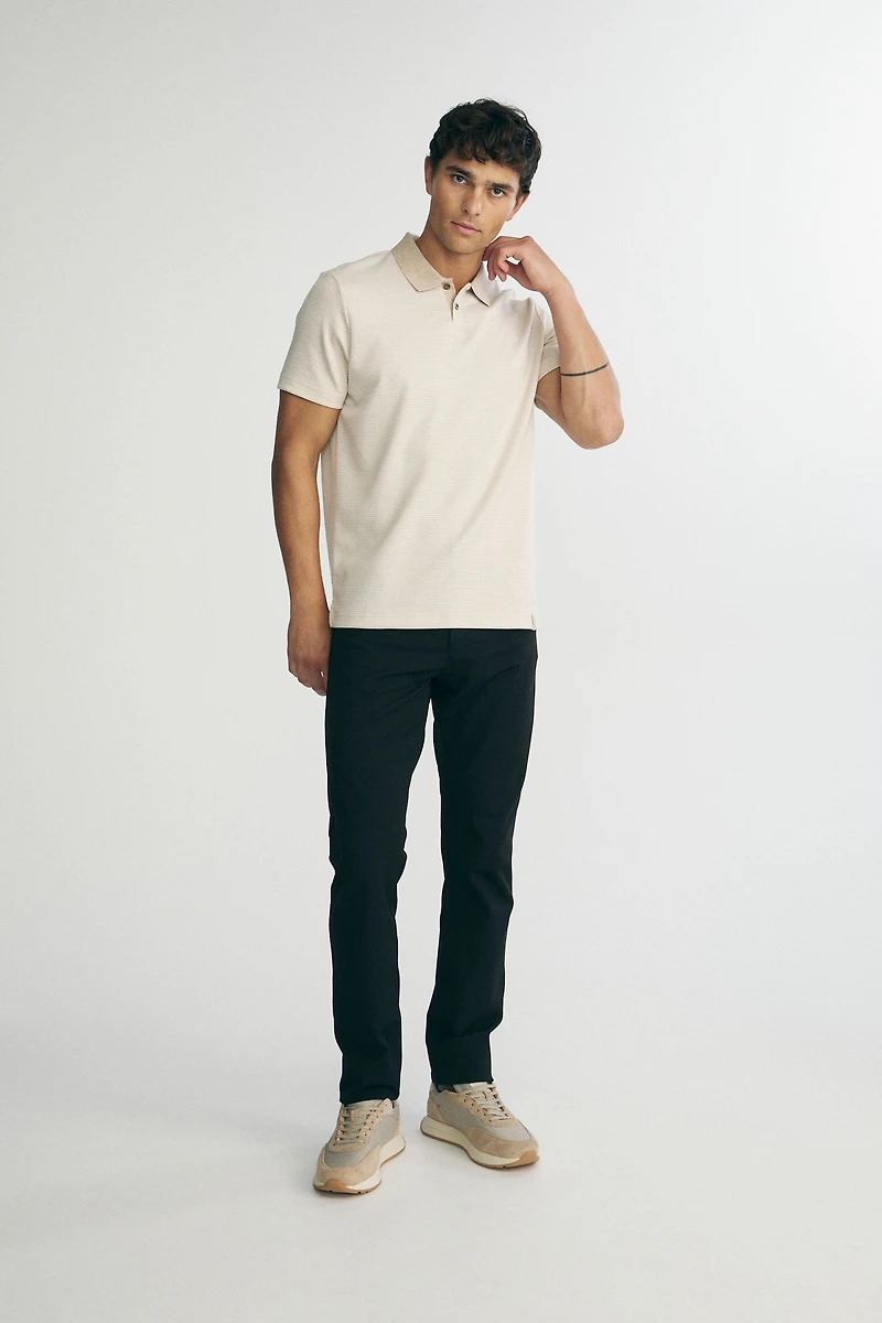 Houndstooth polo