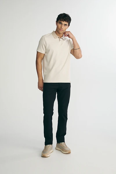 Houndstooth polo