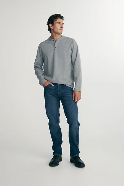 Rib henley t-shirt