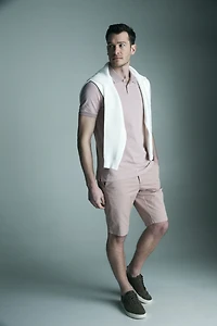 Polo with detail at collar