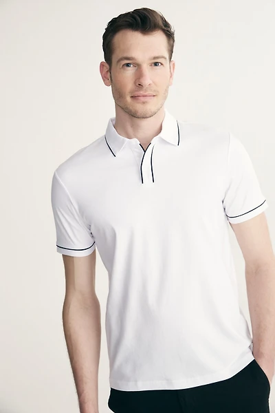 Polo jersey coton mercerisé