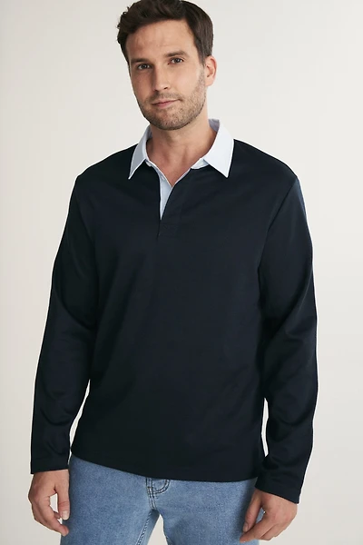 Long Sleeve Rugby Polo