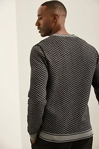 Reversible Herringbone Sweater