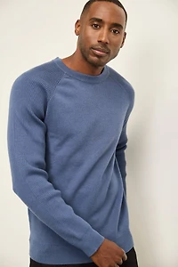 Crew neck raglan sweater