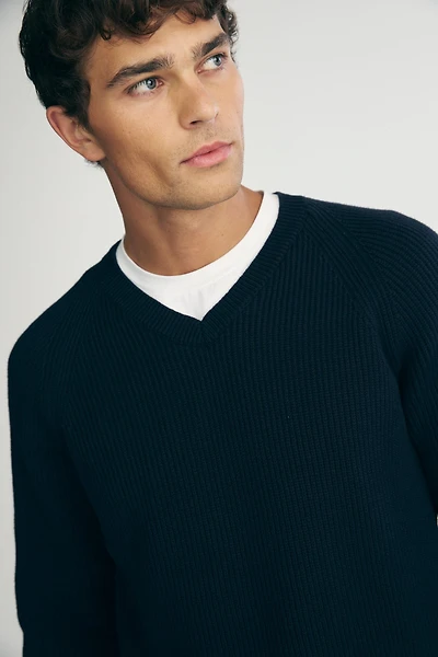 Chandail raglan col en V