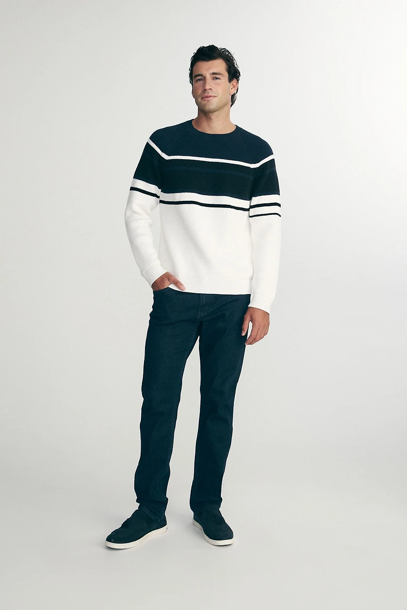 Colour blocking sweater