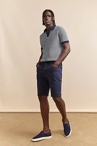 Bermuda texturé cinq poches