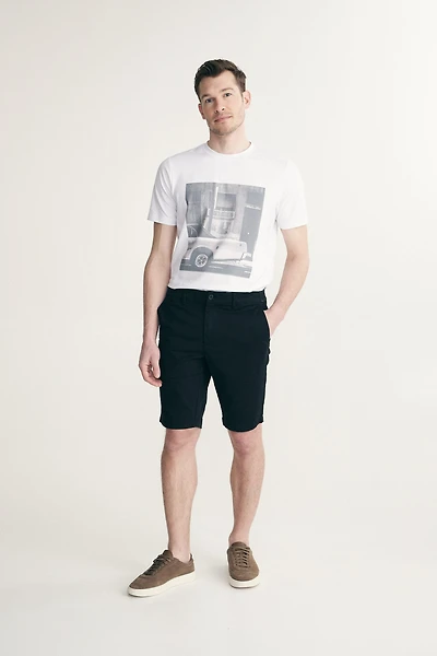 Bermuda avec côté élastique