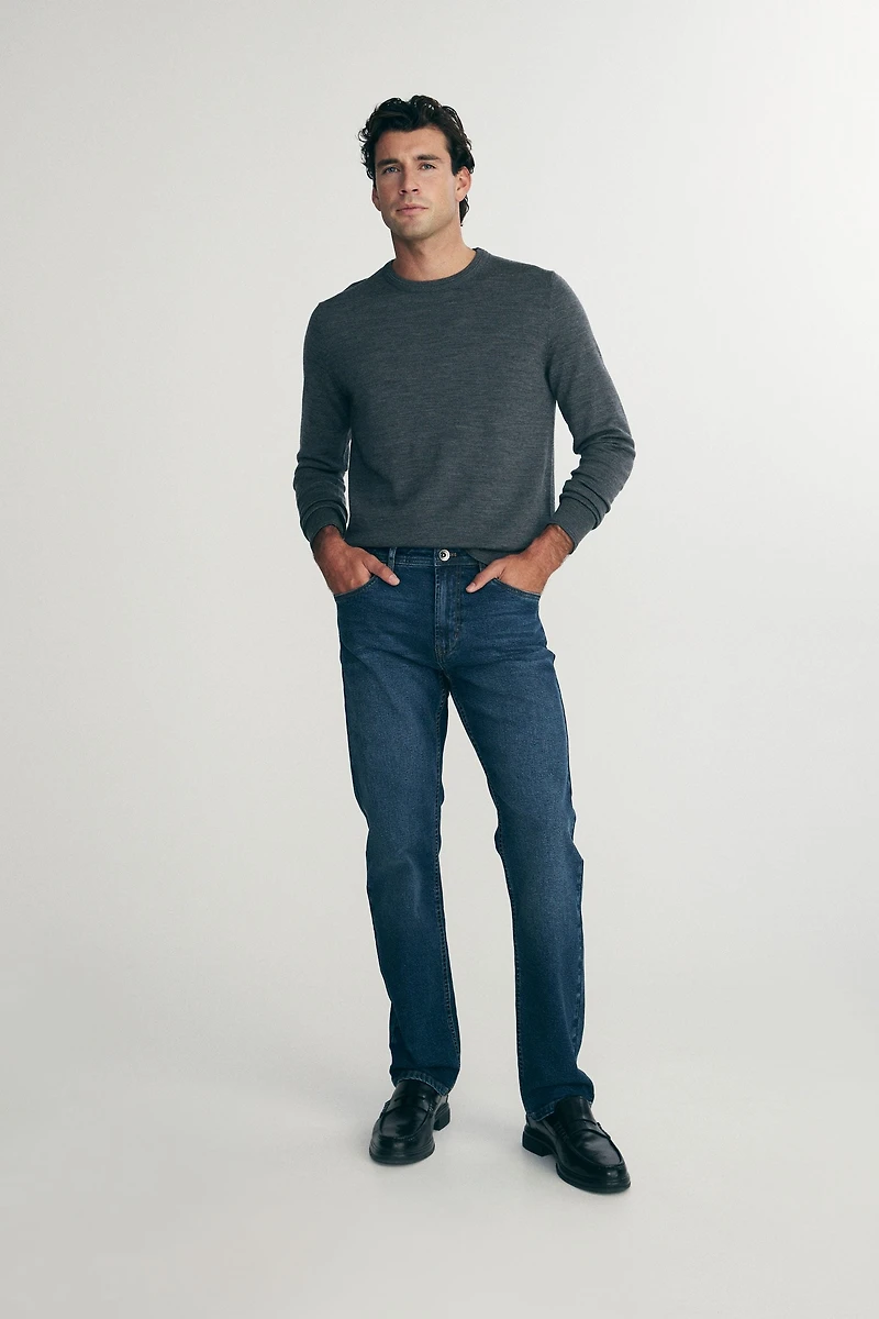 Straight leg jeans