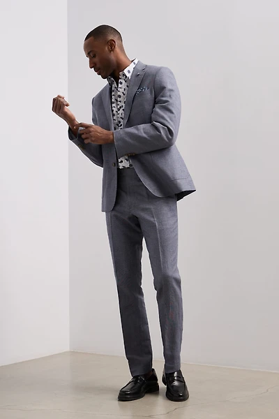 Pantalon coupe urbain en lin