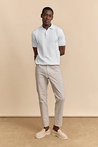 Solid colour 5 pockets Slim fit pant