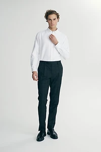 Pantalon à carreaux avec plis