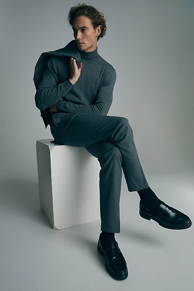 Pantalon en flanelle avec plis