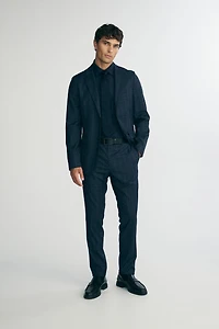 Slim fit check pants