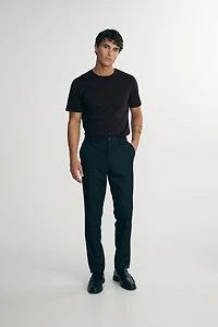 Pleated twill pants