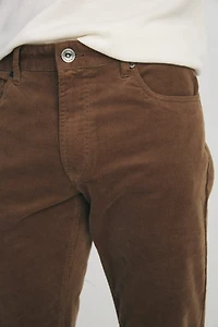 Slim corduroy pants