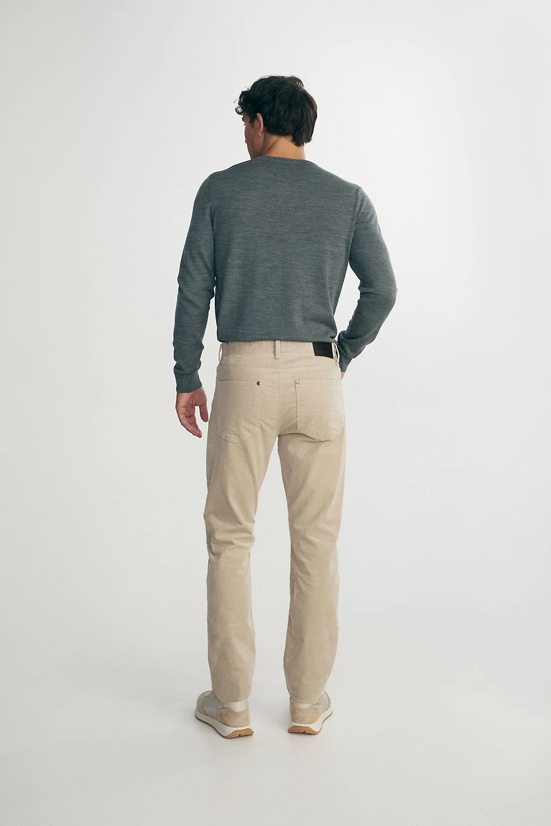 Slim corduroy pants