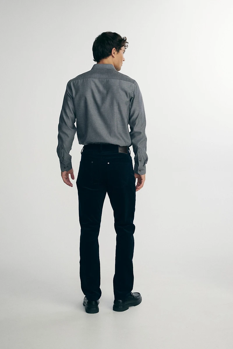 Slim corduroy pants