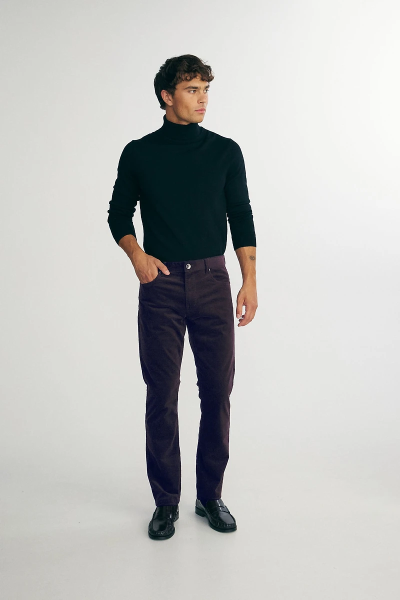 Slim corduroy pants
