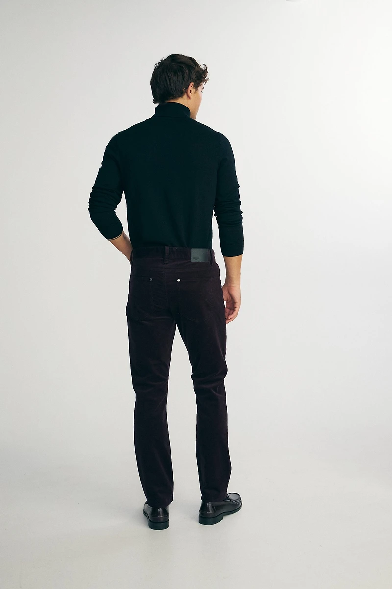 Slim corduroy pants