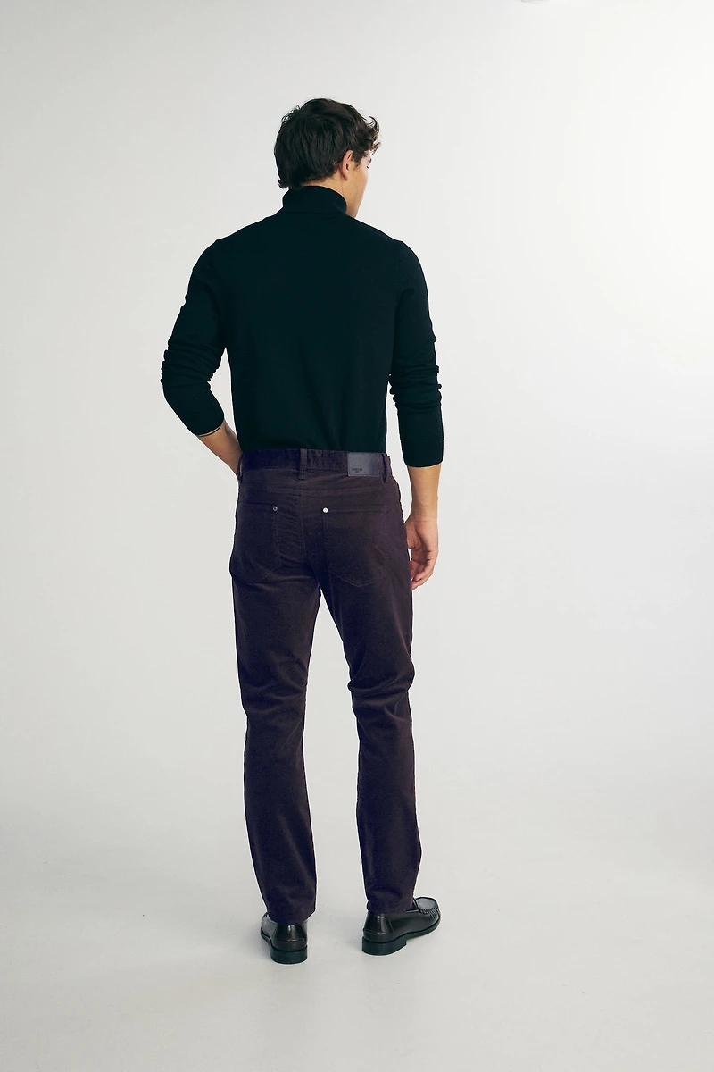 Slim corduroy pants