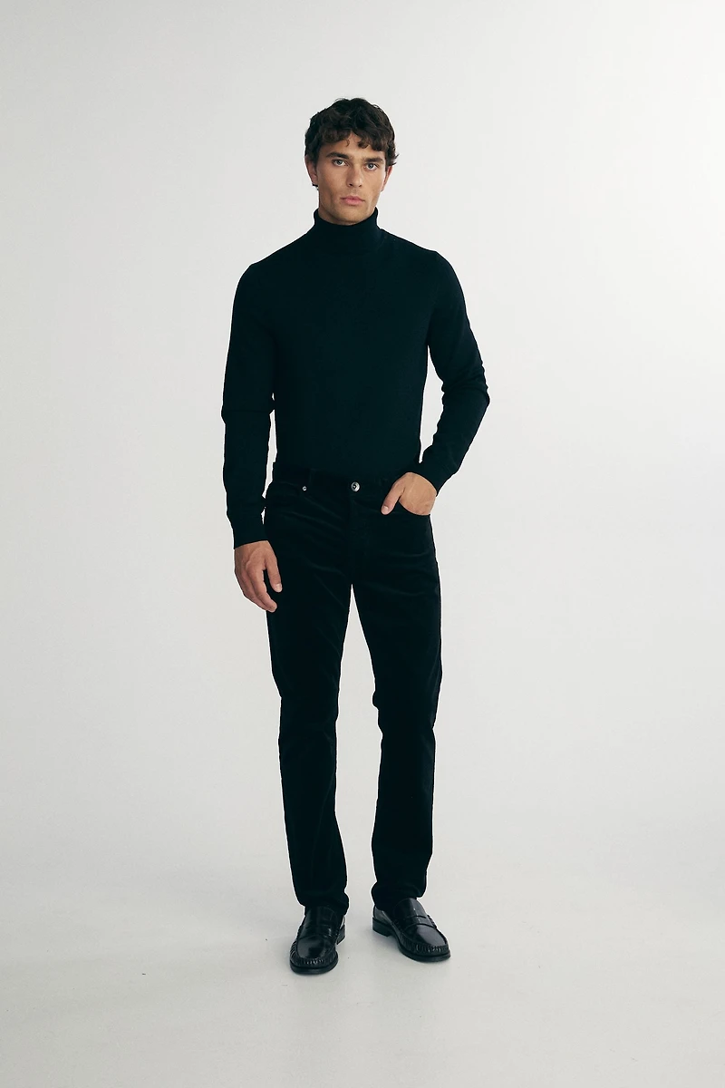 Slim corduroy pants