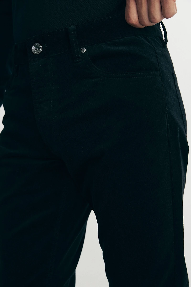 Slim corduroy pants