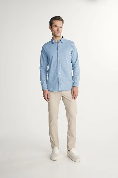 Slim fit stretch pants