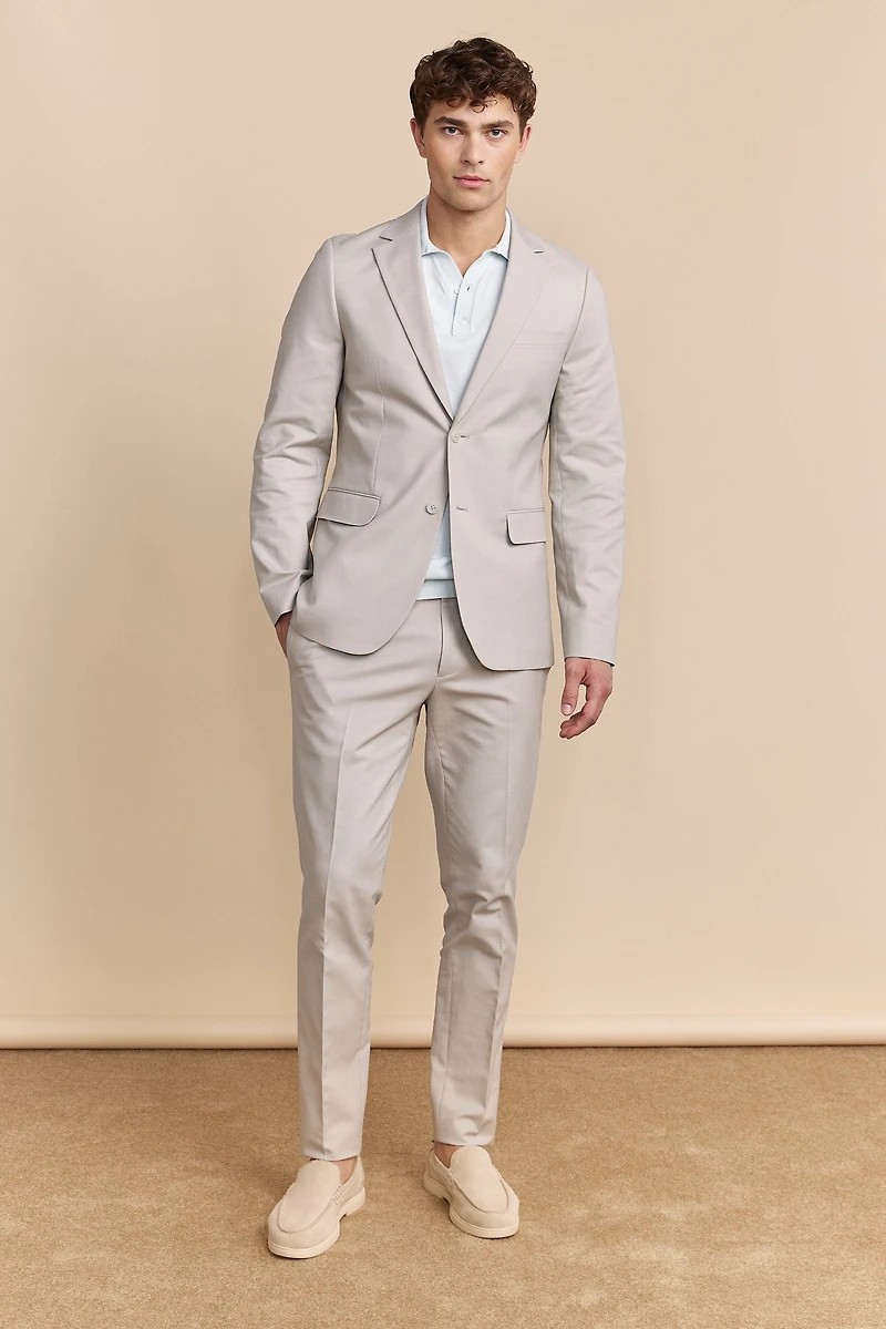 Solid colour Extra-fitted blazer