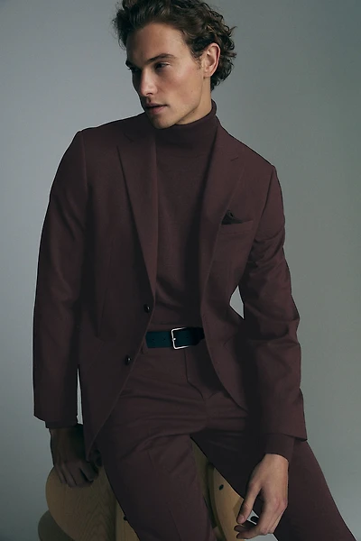 Burgundy blazer