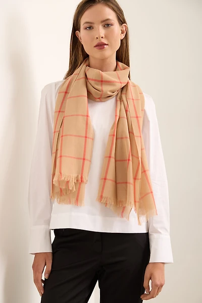 Écharpe à carreaux