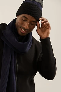 Tuque en coton a rayures