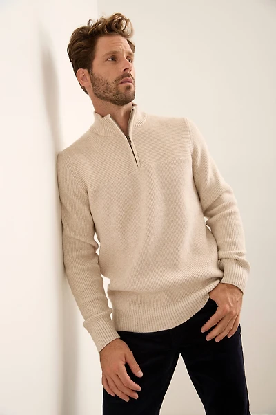 Pull col montant avec zip