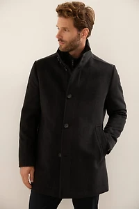 Manteau col montant avec amovible