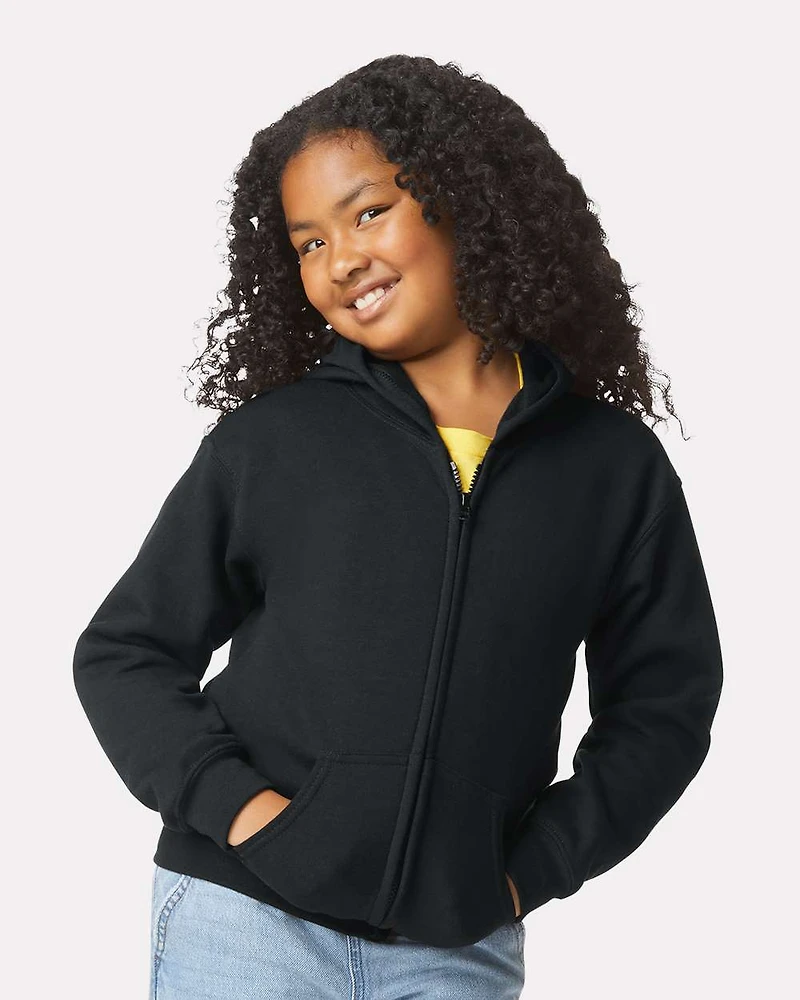 Youth Full Zip Hooded Sweatshirt | T-Shirt Time