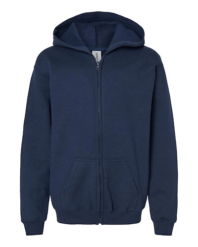 Youth Full Zip Hooded Sweatshirt