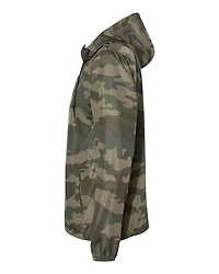 Veste coupe-vent légère entièrement zippée de Independent Trading Co. | T-Shirt Time