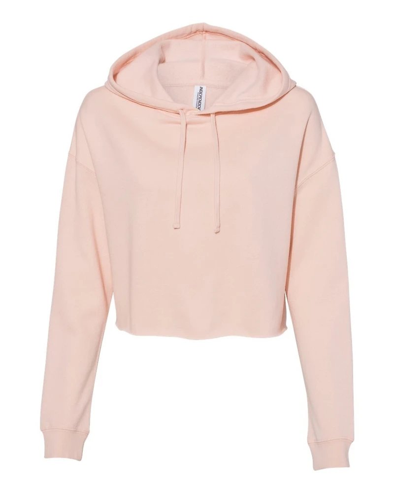 Independent Trading Co. Women’s Lightweight Crop Hooded Sweatshirt