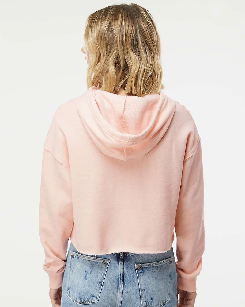Independent Trading Co. Women’s Lightweight Crop Hooded Sweatshirt