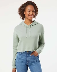 Independent Trading Co. Women’s Lightweight Crop Hooded Sweatshirt | T-Shirt Time