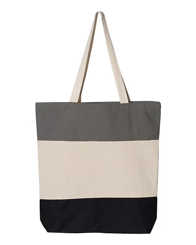 Q-Tees 11L Tri-Color Tote | T-Shirt Time