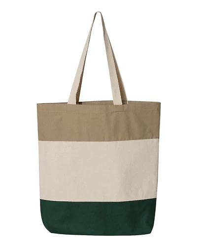 Q-Tees 11L Tri-Color Tote | T-Shirt Time