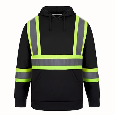 Adult Hi-Vis Safety Pullover Hooded Sweatshirt | T-Shirt Time