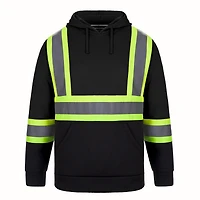 Adult Hi-Vis Safety Pullover Hooded Sweatshirt | T-Shirt Time