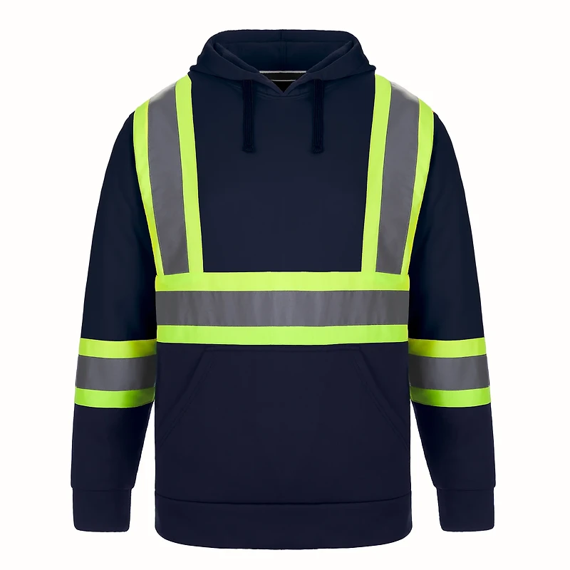 Sweat à capuche de sécurité haute visibilité pour adulte | T-Shirt Time
