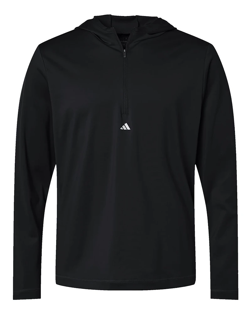 Adidas Lightweight Performance Quarter-Zip Hooded Pullover | T-Shirt Time