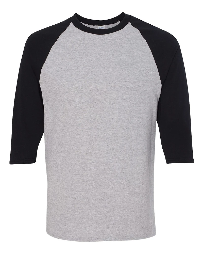 Gildan Heavy Cotton™ Raglan Three-Quarter Sleeve T-Shirt | Time