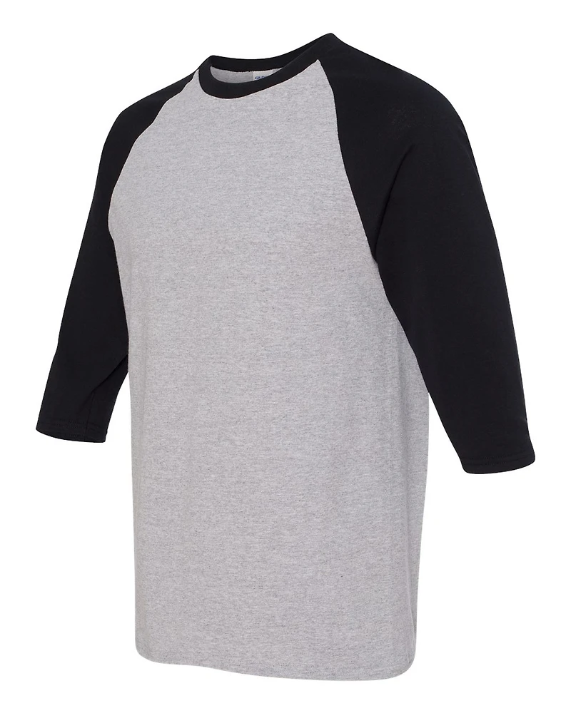 Gildan Heavy Cotton™ Raglan Three-Quarter Sleeve T-Shirt | Time